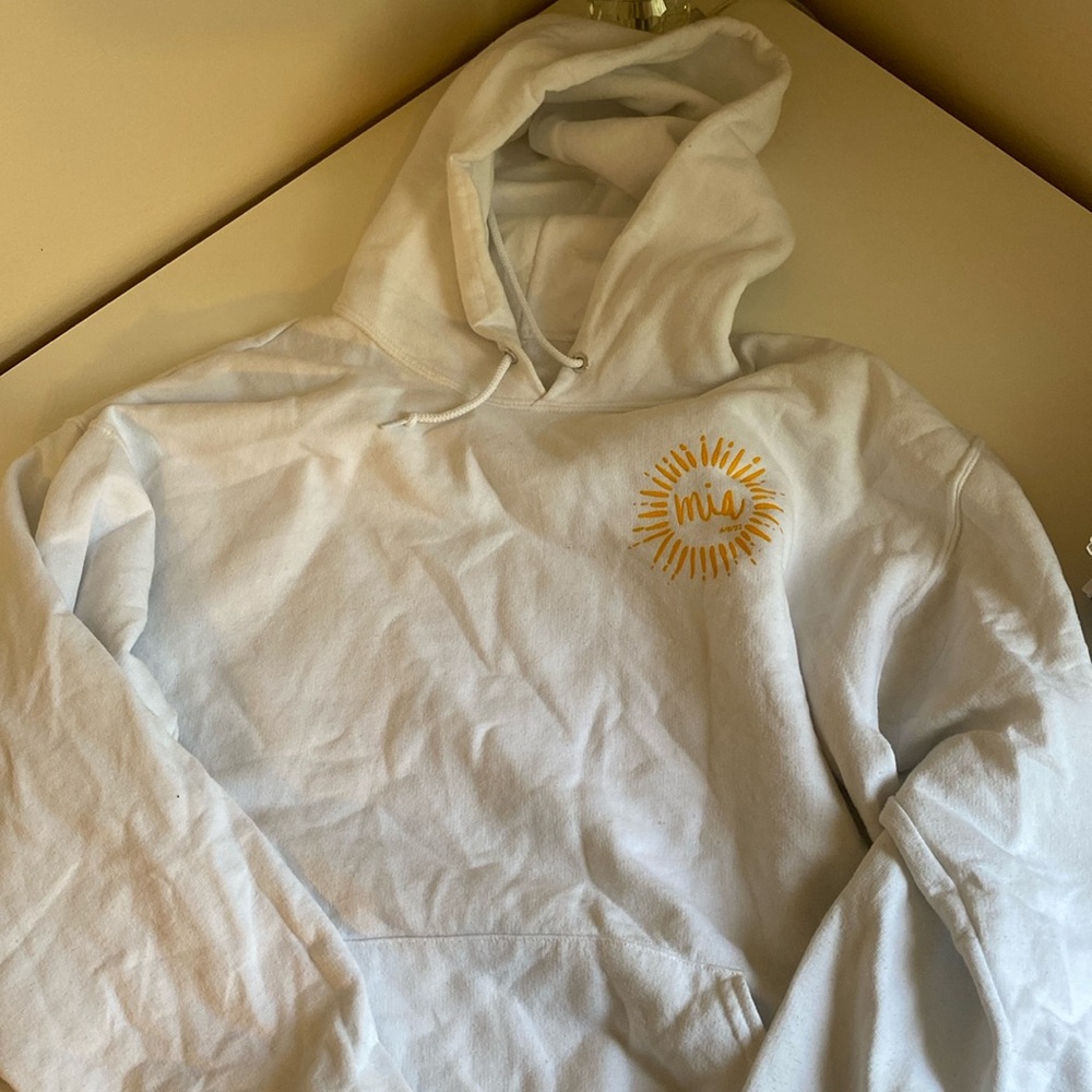 White hoodie